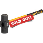 8Lb 26inch Heavy Duty Sledge Hammer Fibreglass Handle Rubberized Grip